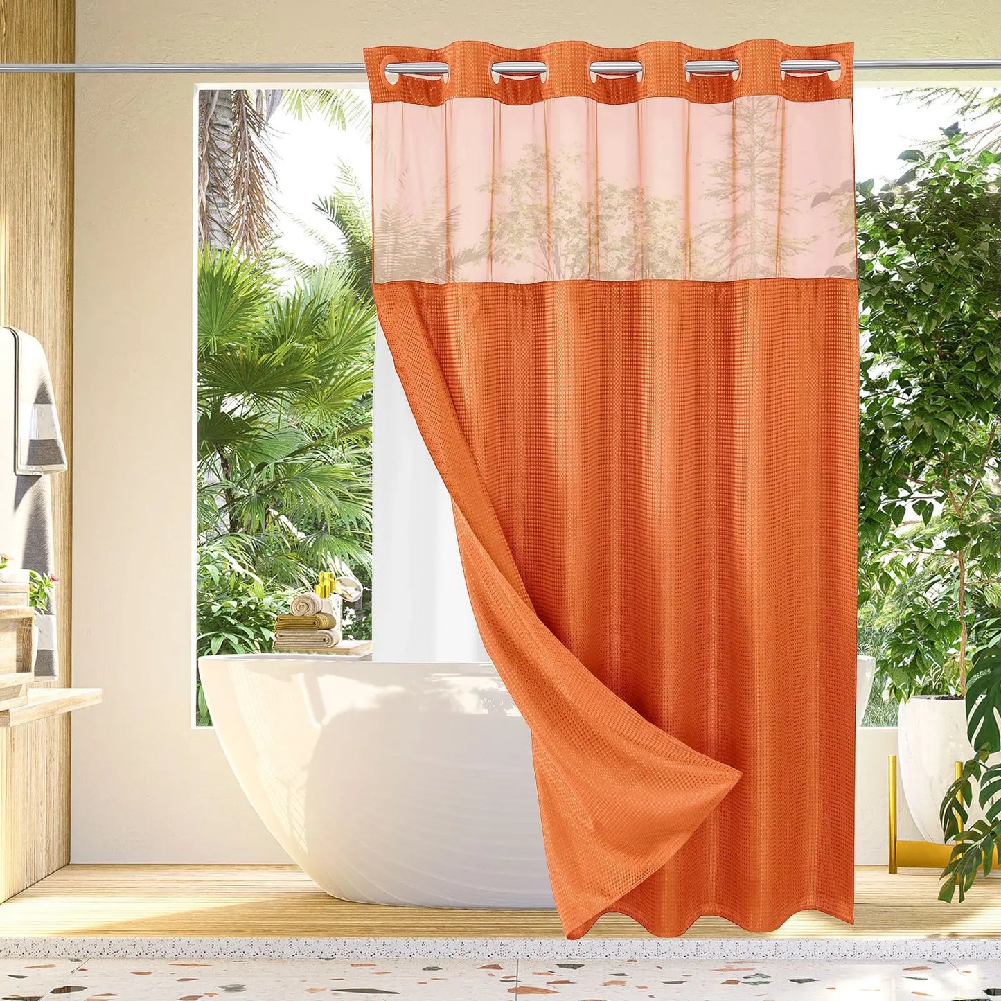 💖HOT SALE 50% OFF 💖 Snap In Shower Curtain