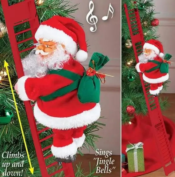 🎅HOT SALE 49% OFF 💖Electric Climbing Ladder Santa🌲