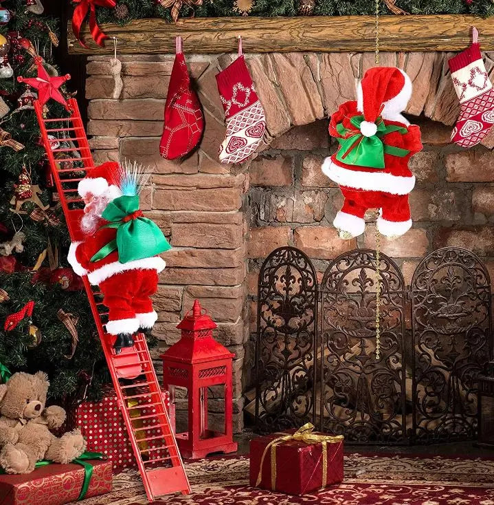 🎅HOT SALE 49% OFF 💖Electric Climbing Ladder Santa🌲