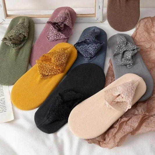 🔥 Autumn and Winter New Fashion Lace Warmer Socks(One size fit all)🔥