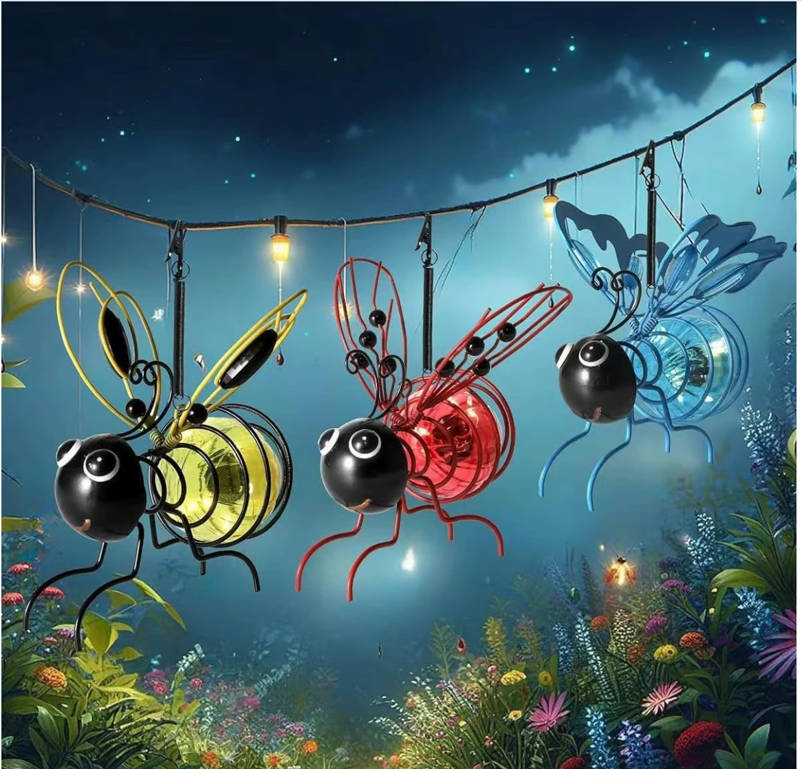 🔥LAST DAY 49% OFF - Outdoor Hanging Solar Bee Light