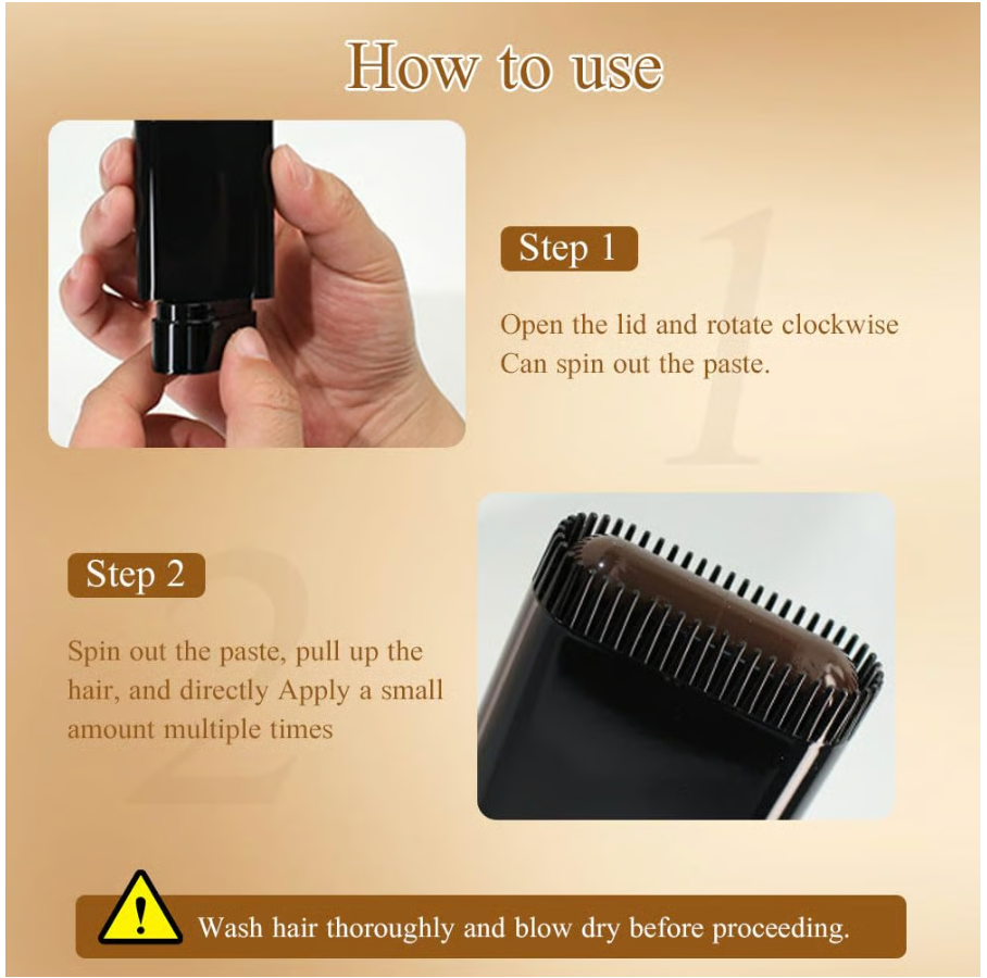 🔥Hot Sale 👍🏻Portable Hair Dye Comb for Gray Hair Coverage - Waterproof and Sweatproof