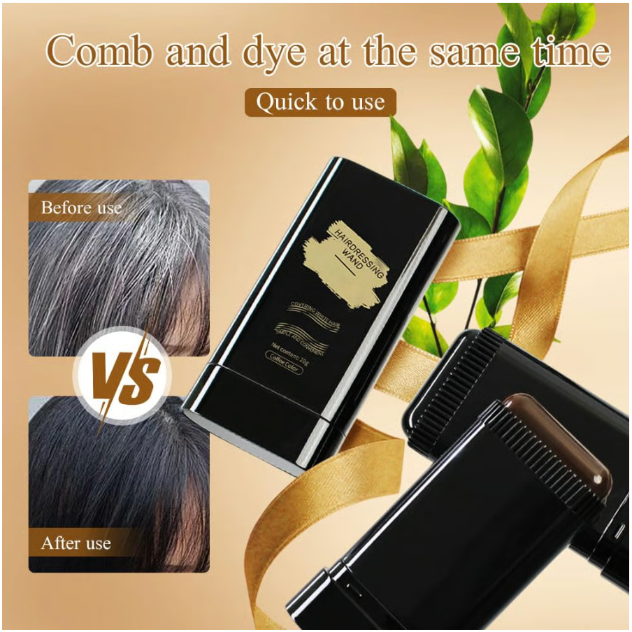 🔥Hot Sale 👍🏻Portable Hair Dye Comb for Gray Hair Coverage - Waterproof and Sweatproof