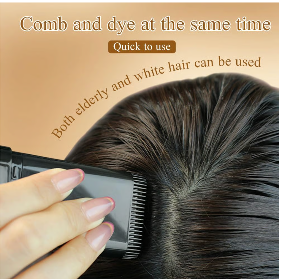 🔥Hot Sale 👍🏻Portable Hair Dye Comb for Gray Hair Coverage - Waterproof and Sweatproof