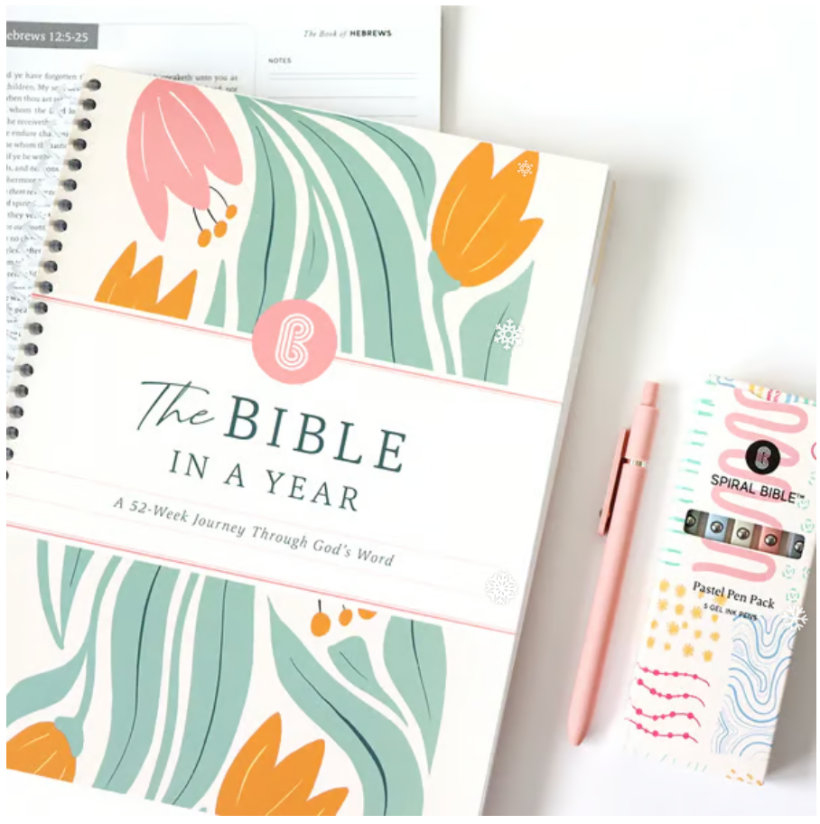 🔥LAST DAY 49% OFF -🙏🏼The Bible In A Year: A 52-Week Journey Through God's Word(✨Hardcover)